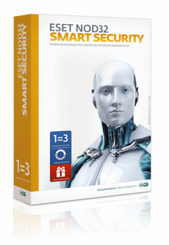 Антивирус Eset NOD32 Smart Security-прод 20 месяцев или новая 1 год/3ПК (NOD32-ESS-2012RN(CARD)-1-1)